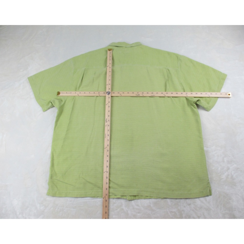 Tommy Bahama Shirt Mens‎ 2XL XXL Green Silk Button Up Casual* - Picture 11 of 15